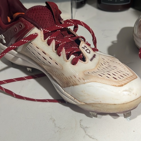 Under Armour metal baseball cleats men’s size 8 - Picture 3 of 11
